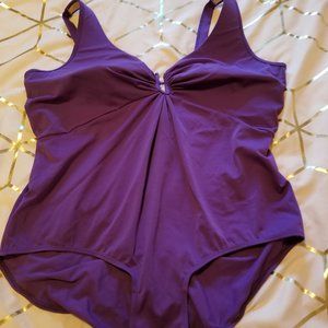 Purple One Piece Bathing Suit